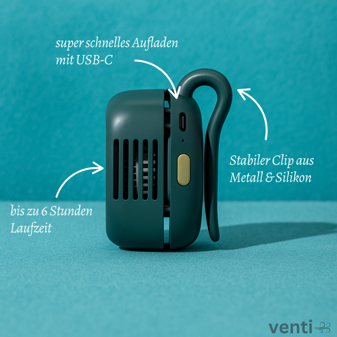 Tragbarer Clip-On Ventilator